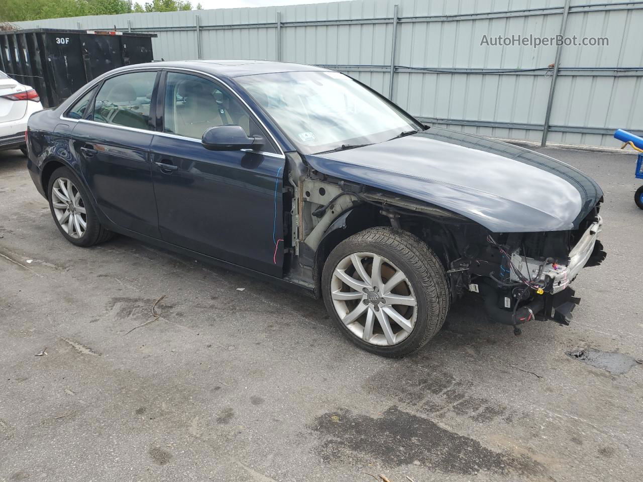 2013 Audi A4 Premium Plus Синий vin: WAUHFAFL0DN037886