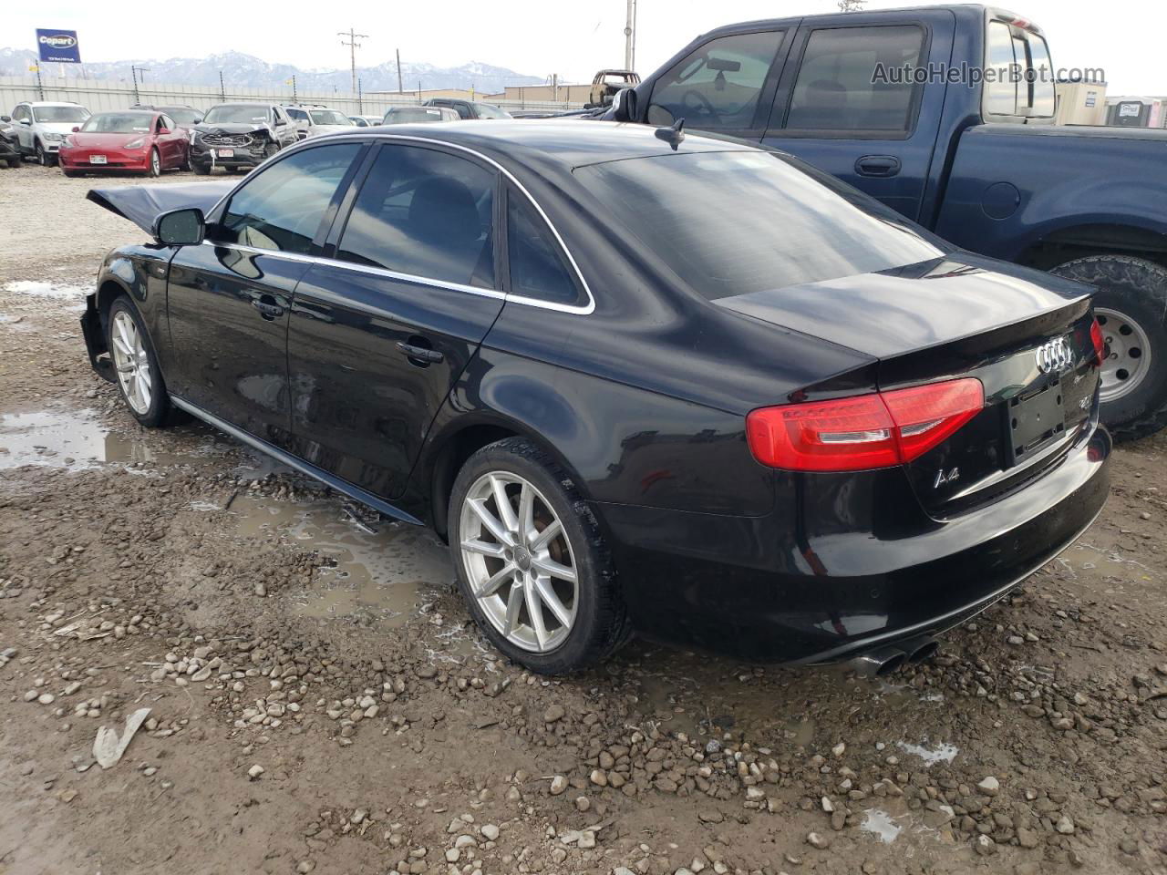 2014 Audi A4 Premium Plus Black vin: WAUHFAFL0EN034911