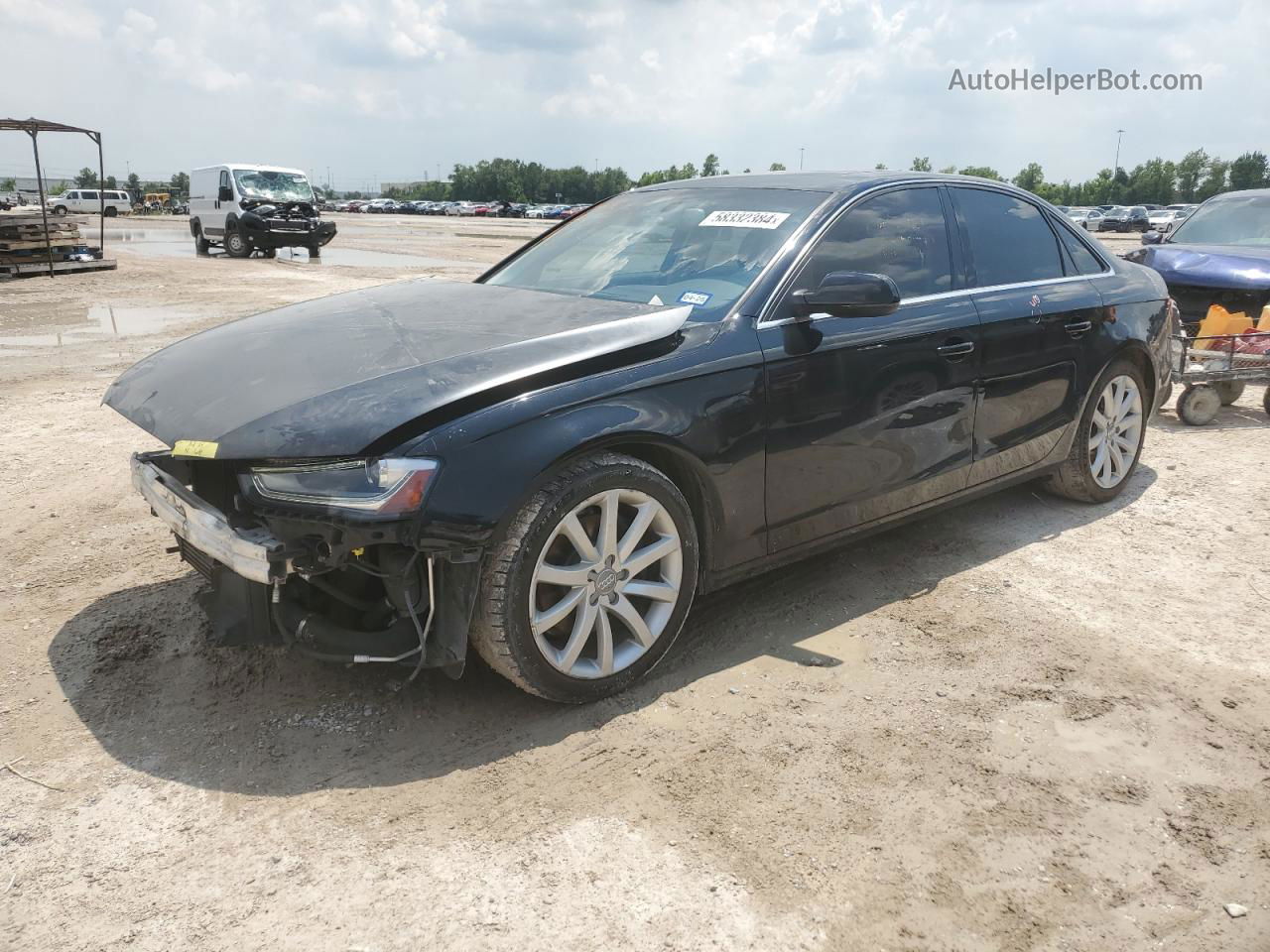 2013 Audi A4 Premium Plus Black vin: WAUHFAFL8DA190314