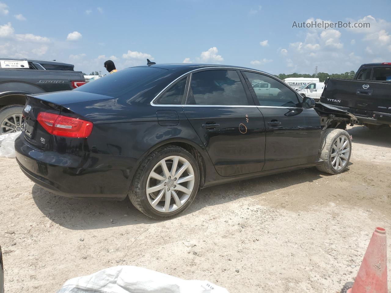 2013 Audi A4 Premium Plus Black vin: WAUHFAFL8DA190314