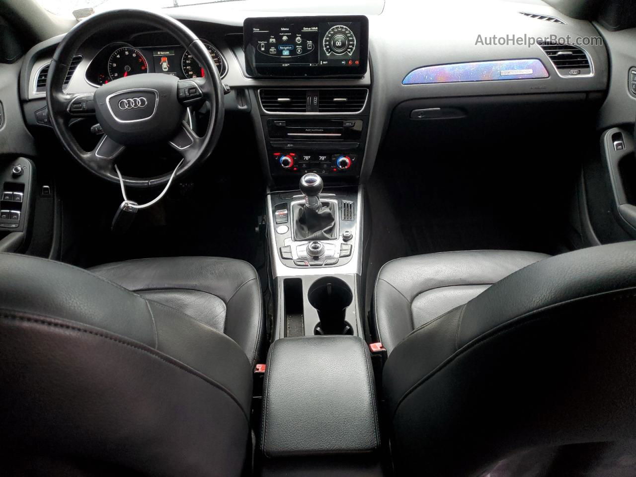 2013 Audi A4 Premium Plus Синий vin: WAUHFAFL8DN016395