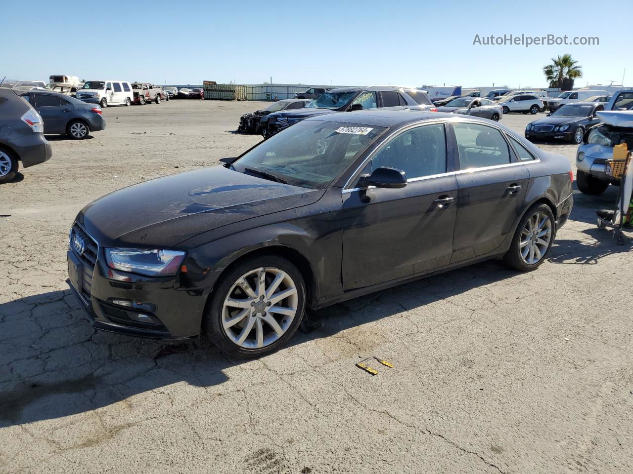 2013 Audi A4 Premium Plus Black vin: WAUHFAFLXDN018617