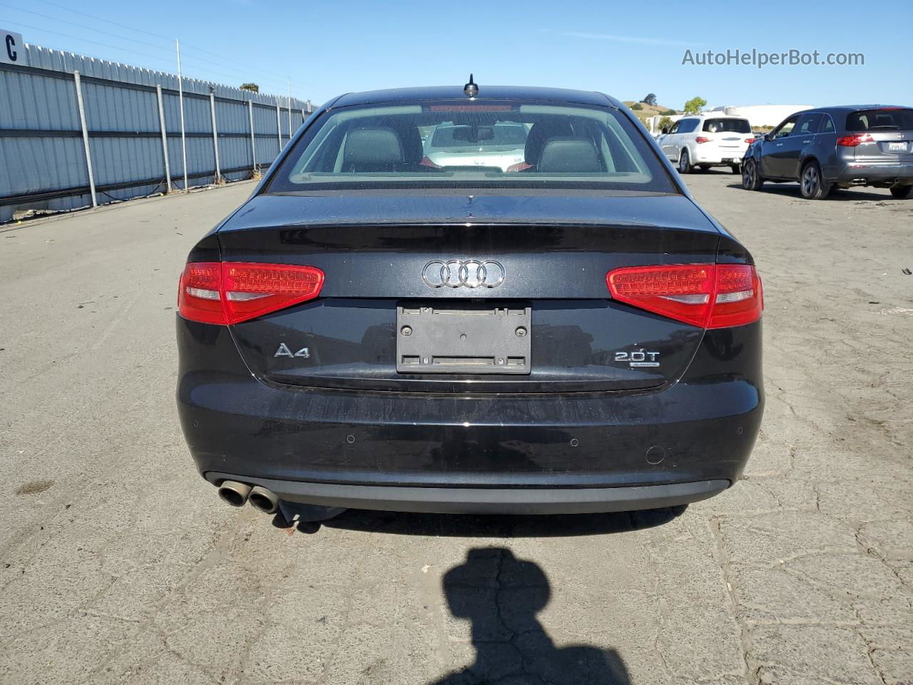 2013 Audi A4 Premium Plus Black vin: WAUHFAFLXDN018617