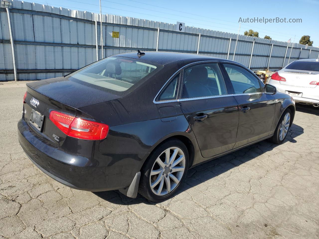 2013 Audi A4 Premium Plus Черный vin: WAUHFAFLXDN018617