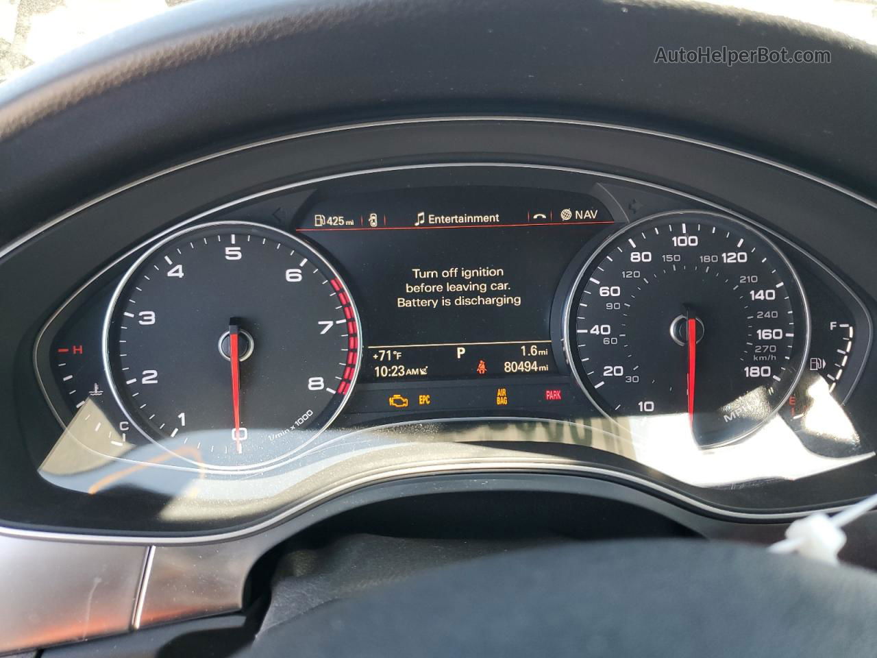 2014 Audi A6 Prestige Серебряный vin: WAUHGAFC0EN116229