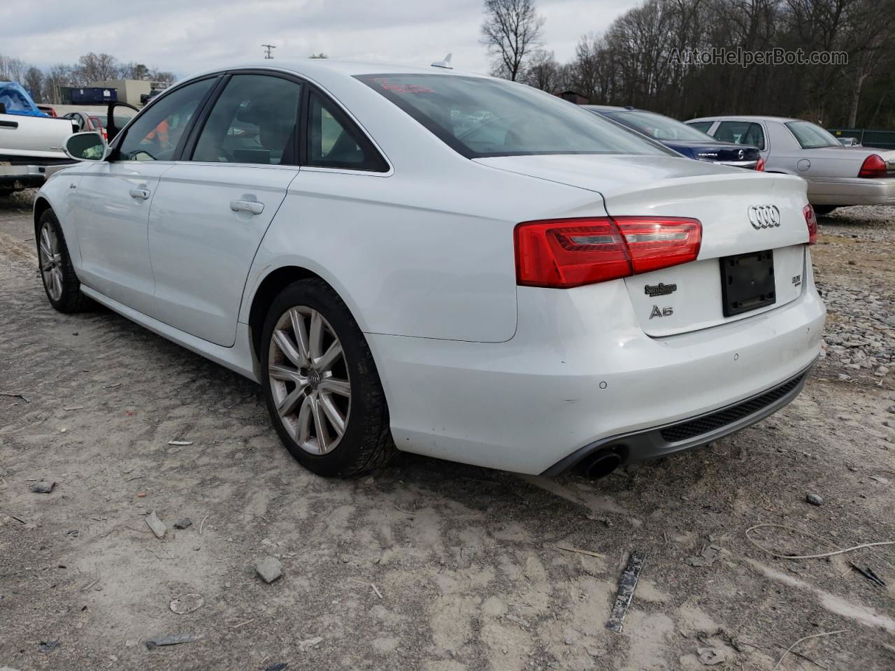 2013 Audi A6 Prestige Белый vin: WAUHGAFC1DN059621