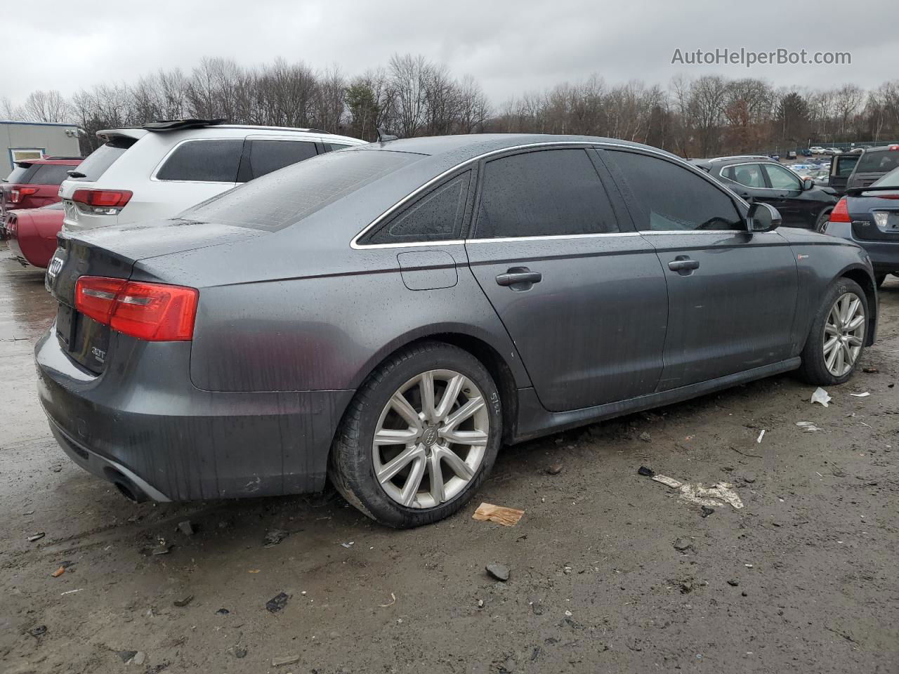 2014 Audi A6 Prestige Серый vin: WAUHGAFC1EN050046