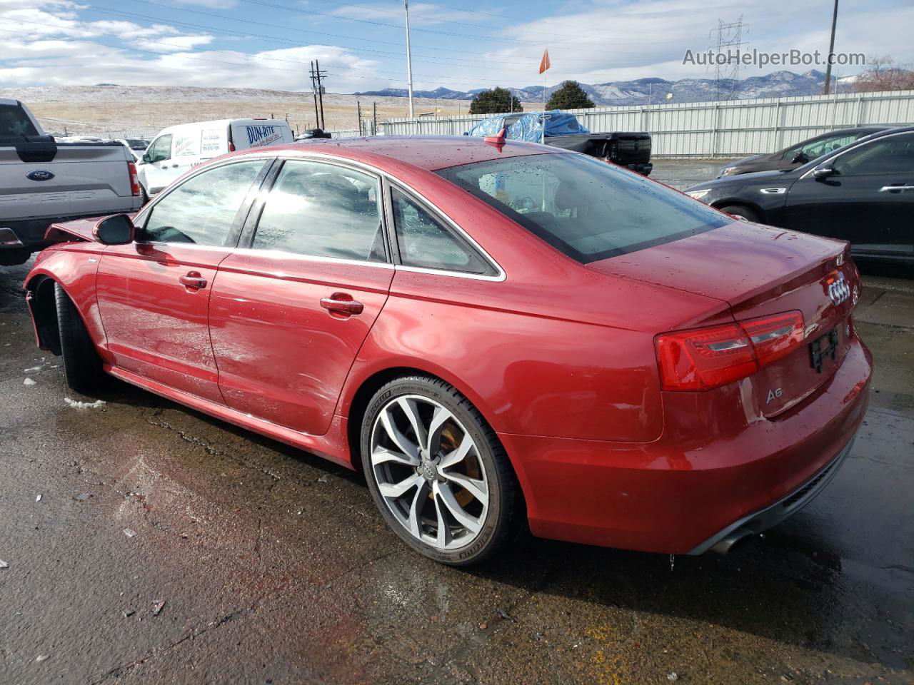 2013 Audi A6 Prestige Красный vin: WAUHGAFC2DN039264