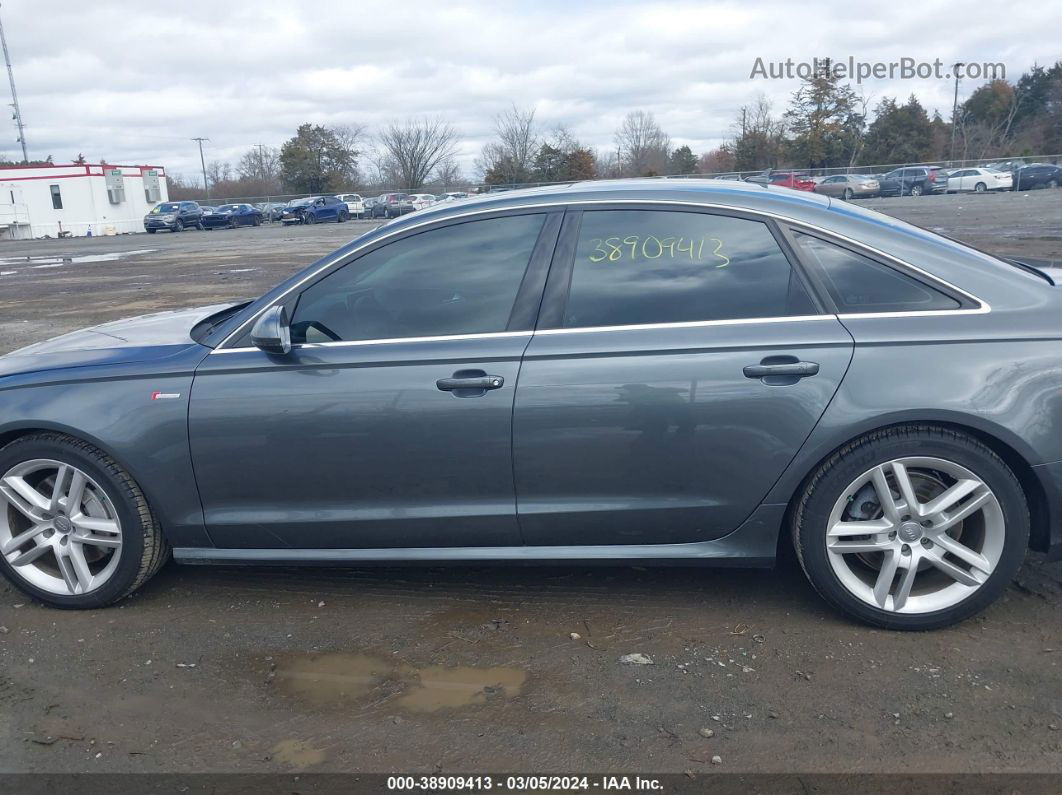 2014 Audi A6 3.0t Premium Plus Gray vin: WAUHGAFC2EN062805