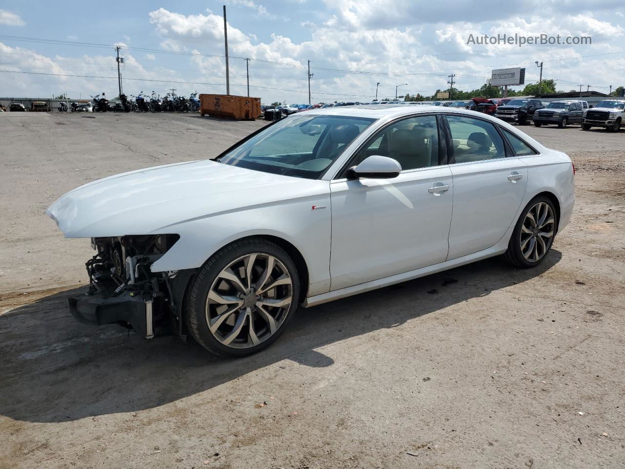 2013 Audi A6 Prestige White vin: WAUHGAFC3DN137834