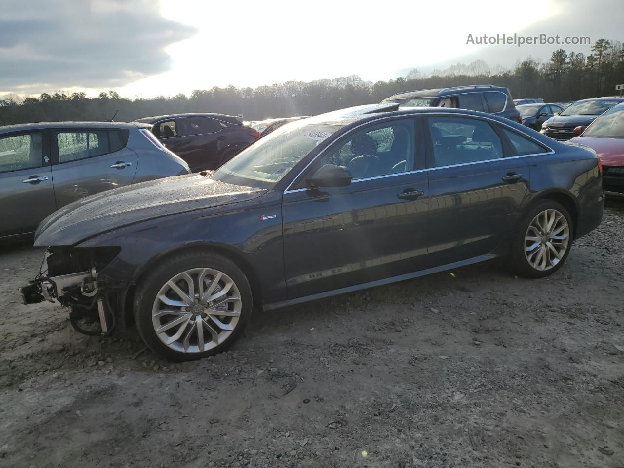 2014 Audi A6 Prestige Черный vin: WAUHGAFC3EN064465