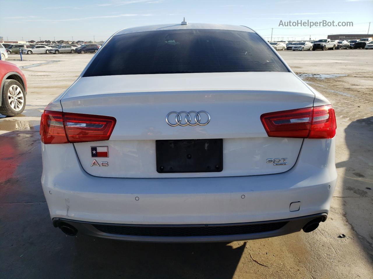 2014 Audi A6 Prestige White vin: WAUHGAFC3EN092072