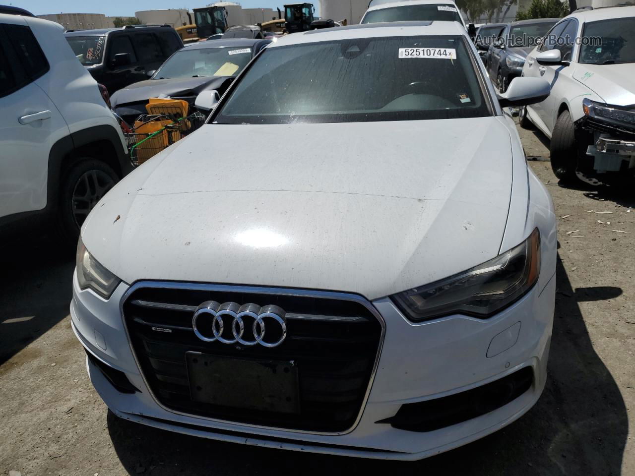 2014 Audi A6 Prestige White vin: WAUHGAFC4EN034066