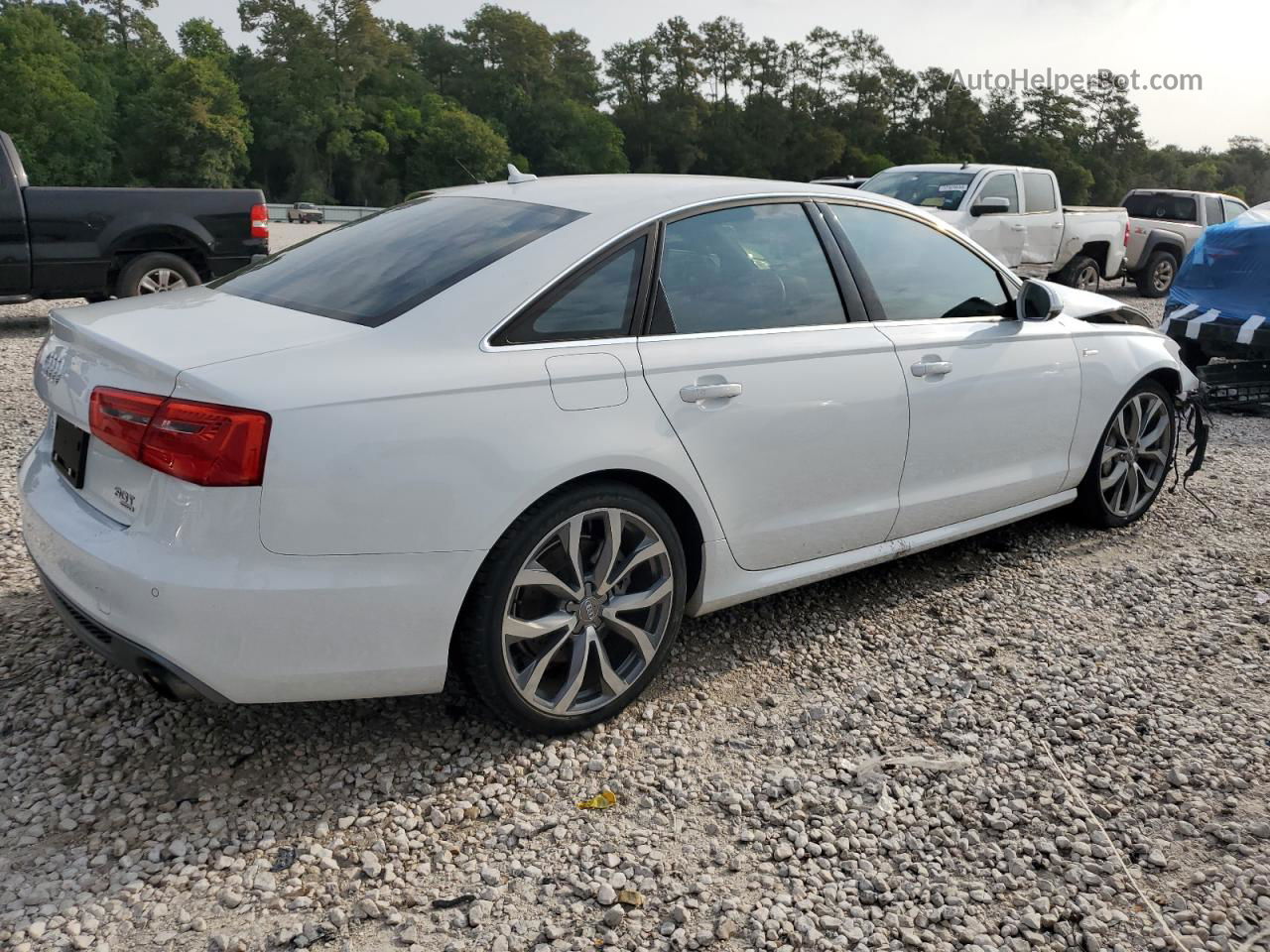 2014 Audi A6 Prestige White vin: WAUHGAFC4EN092274