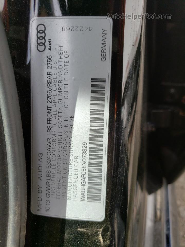 2014 Audi A6 Prestige Black vin: WAUHGAFC5EN073829