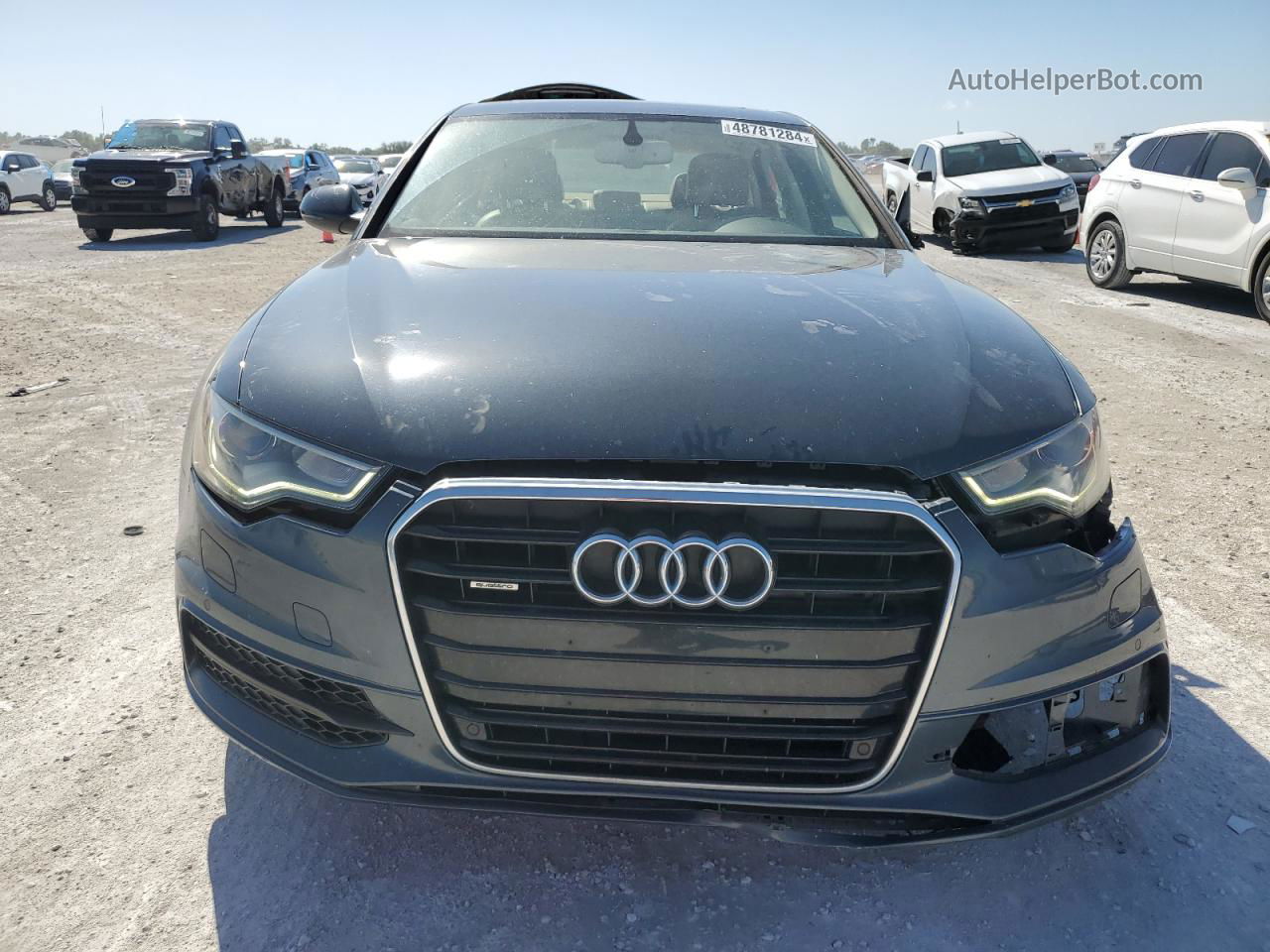 2013 Audi A6 Prestige Charcoal vin: WAUHGAFC6DN062529