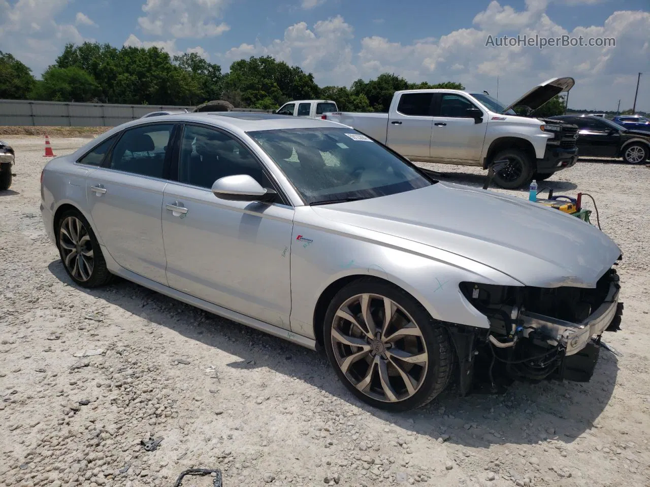 2013 Audi A6 Prestige Silver vin: WAUHGAFC7DN124956