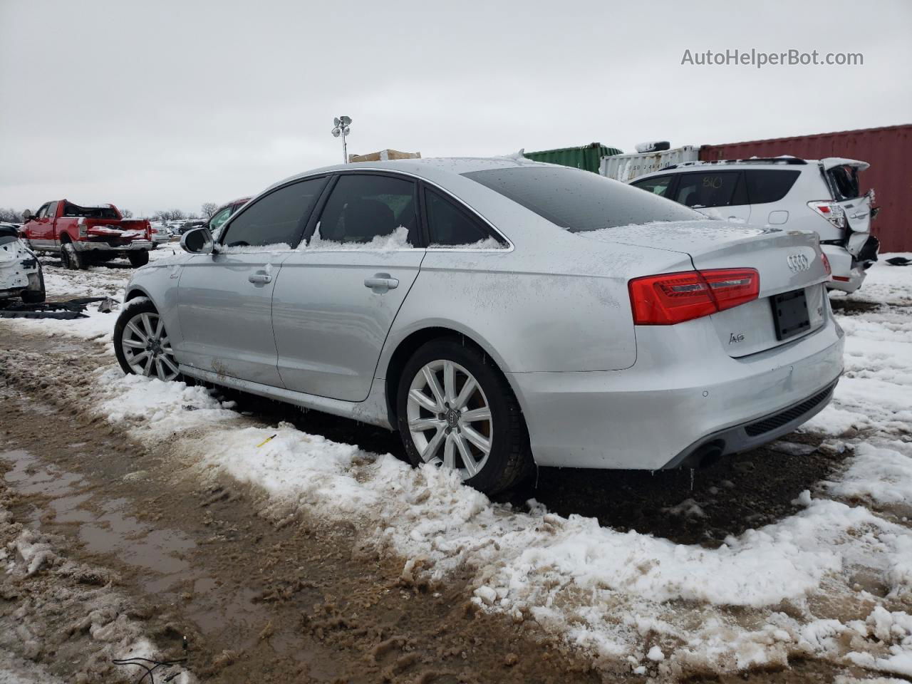 2013 Audi A6 Prestige Silver vin: WAUHGAFC8DN066825