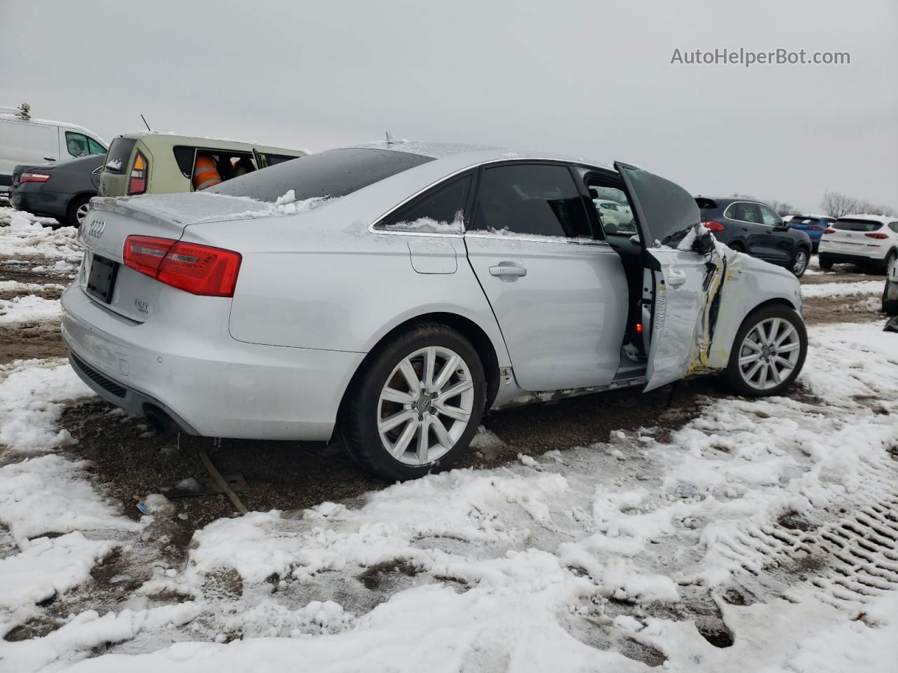 2013 Audi A6 Prestige Silver vin: WAUHGAFC8DN066825