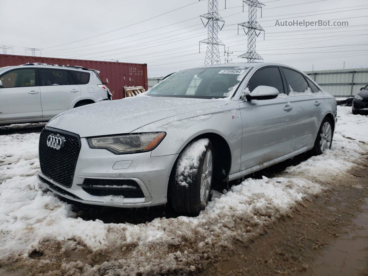 2013 Audi A6 Prestige Silver vin: WAUHGAFC8DN066825