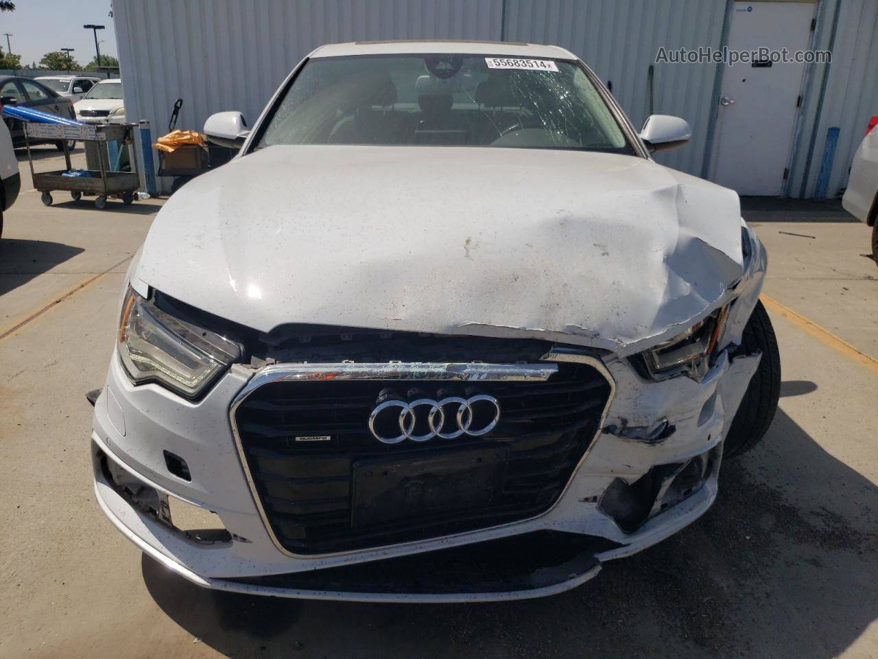 2013 Audi A6 Prestige White vin: WAUHGAFC8DN081423