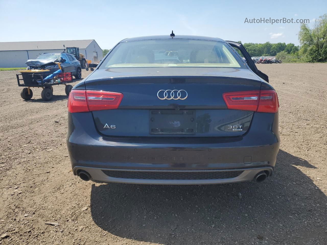 2014 Audi A6 Prestige Синий vin: WAUHGAFC8EN052604