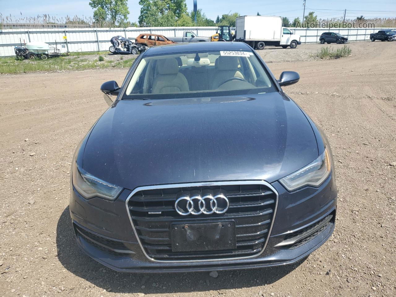 2014 Audi A6 Prestige Blue vin: WAUHGAFC8EN052604