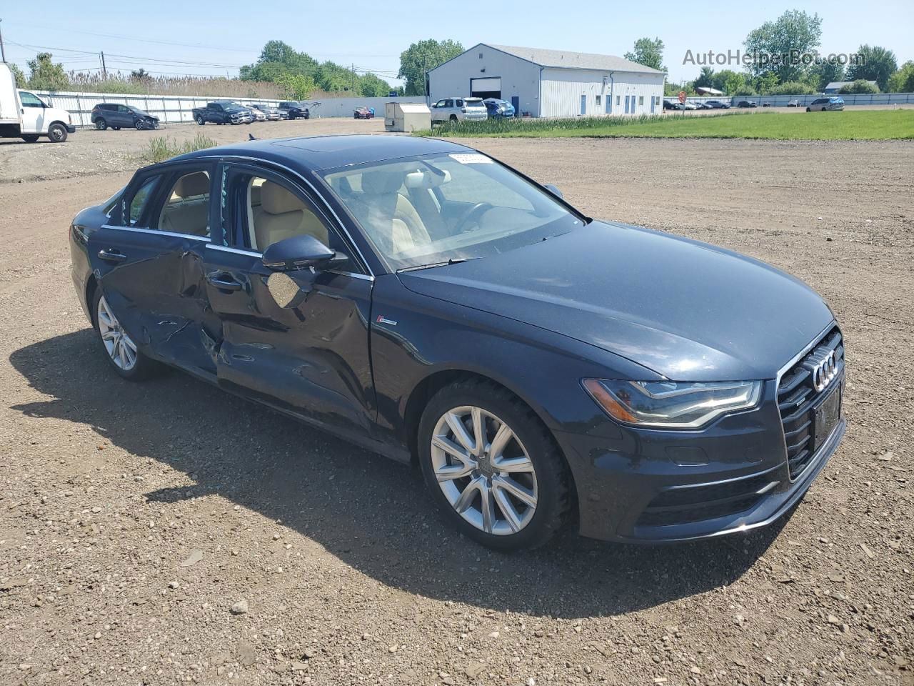 2014 Audi A6 Prestige Blue vin: WAUHGAFC8EN052604