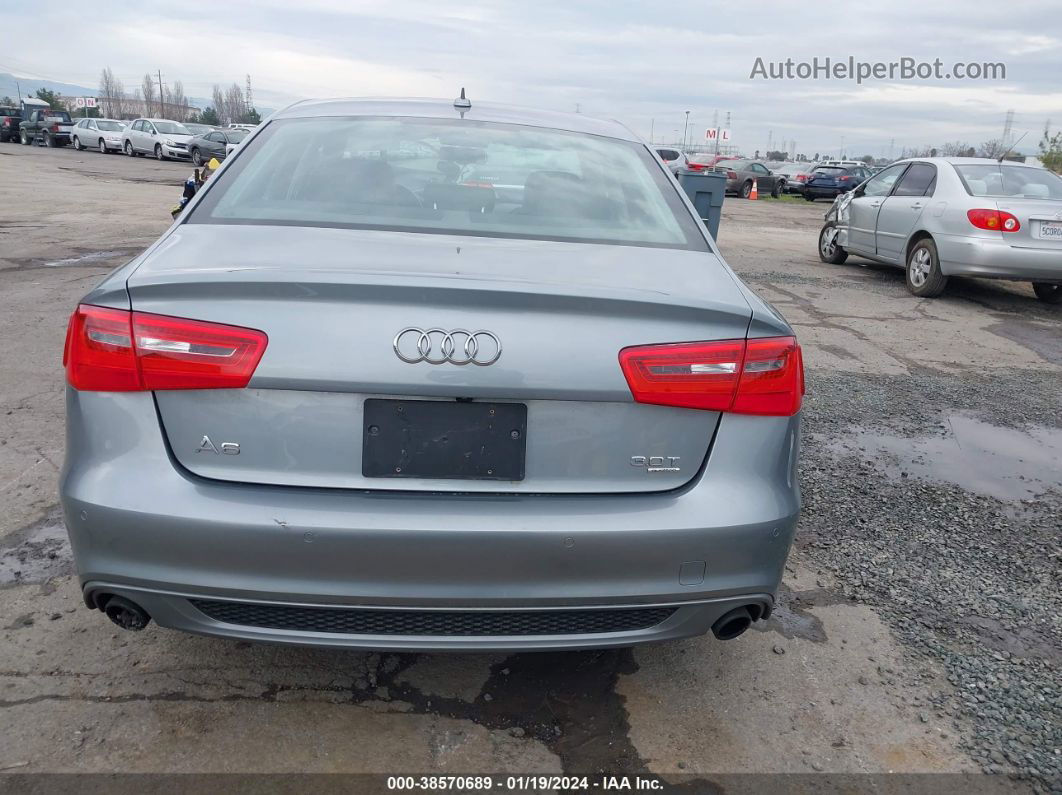 2013 Audi A6 3.0t Premium Gray vin: WAUHGAFC9DN027841