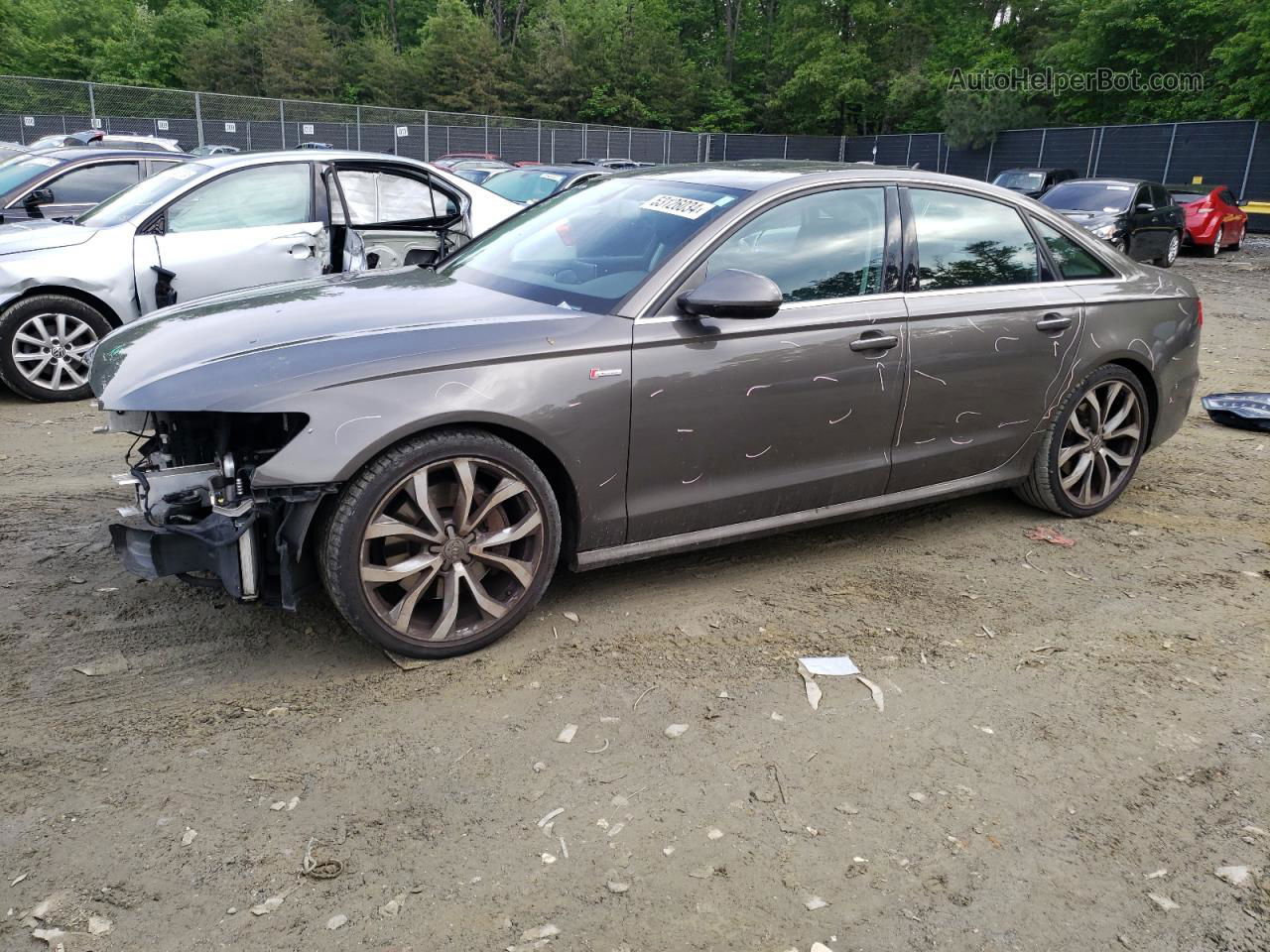 2013 Audi A6 Prestige Серый vin: WAUHGAFC9DN083911