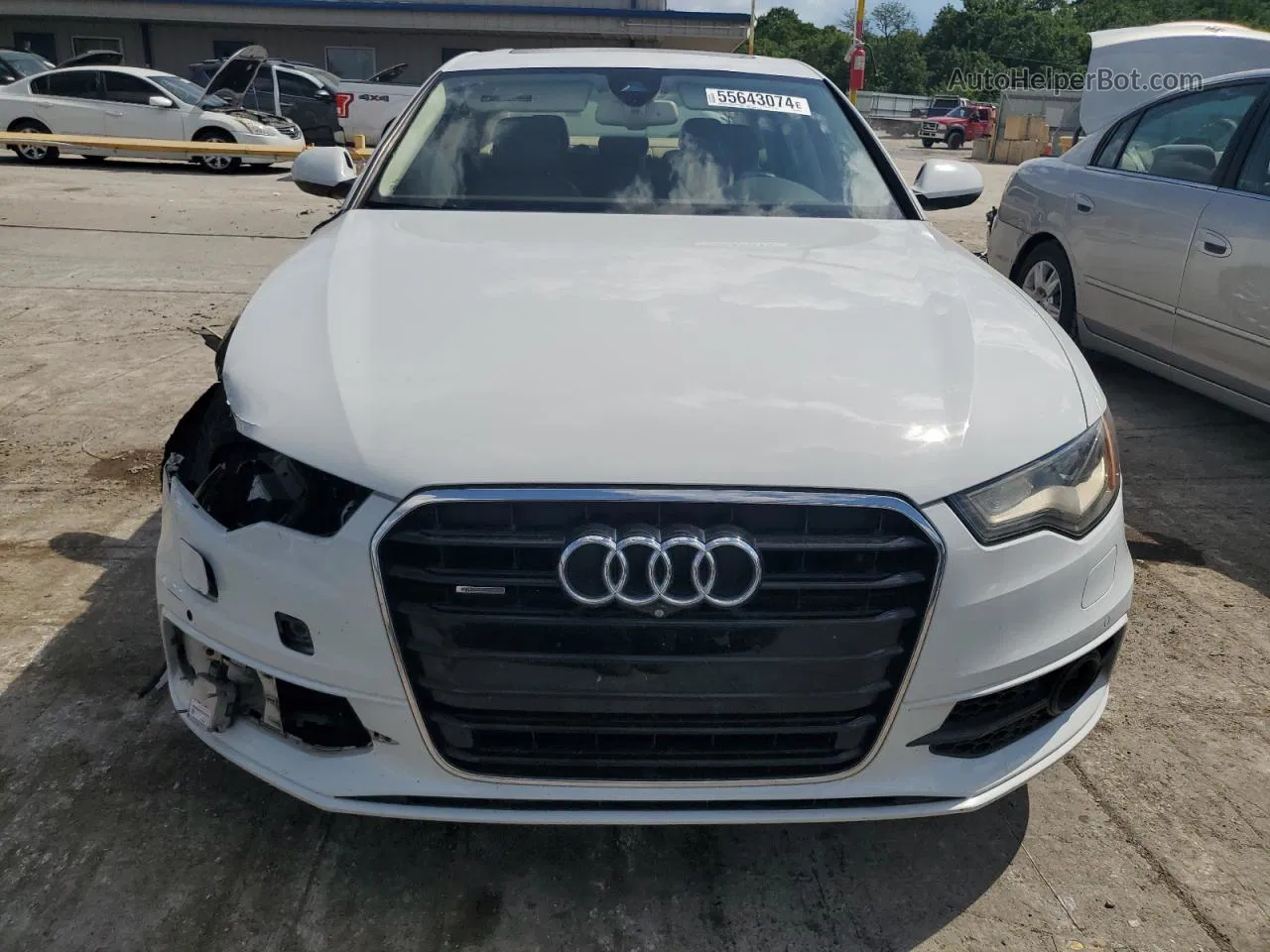 2014 Audi A6 Prestige White vin: WAUHGAFC9EN021314