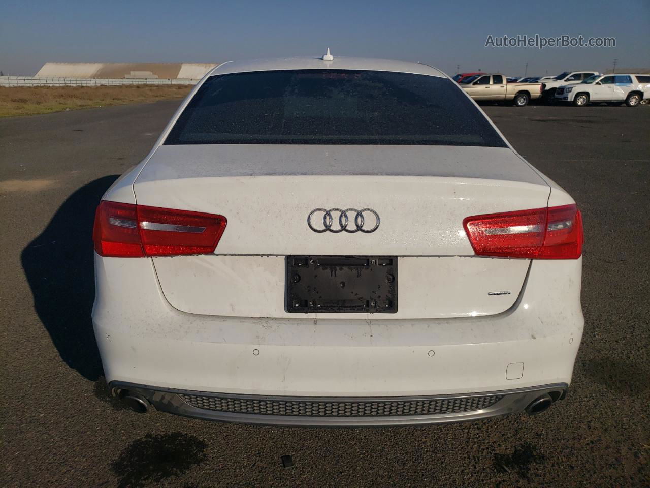 2014 Audi A6 Prestige White vin: WAUHGAFC9EN128251