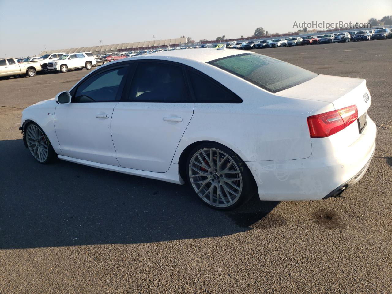 2014 Audi A6 Prestige White vin: WAUHGAFC9EN128251