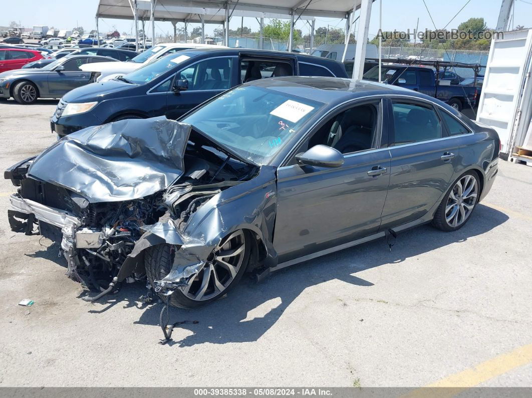 2014 Audi A6 3.0t Premium Plus Gray vin: WAUHGAFC9EN155076