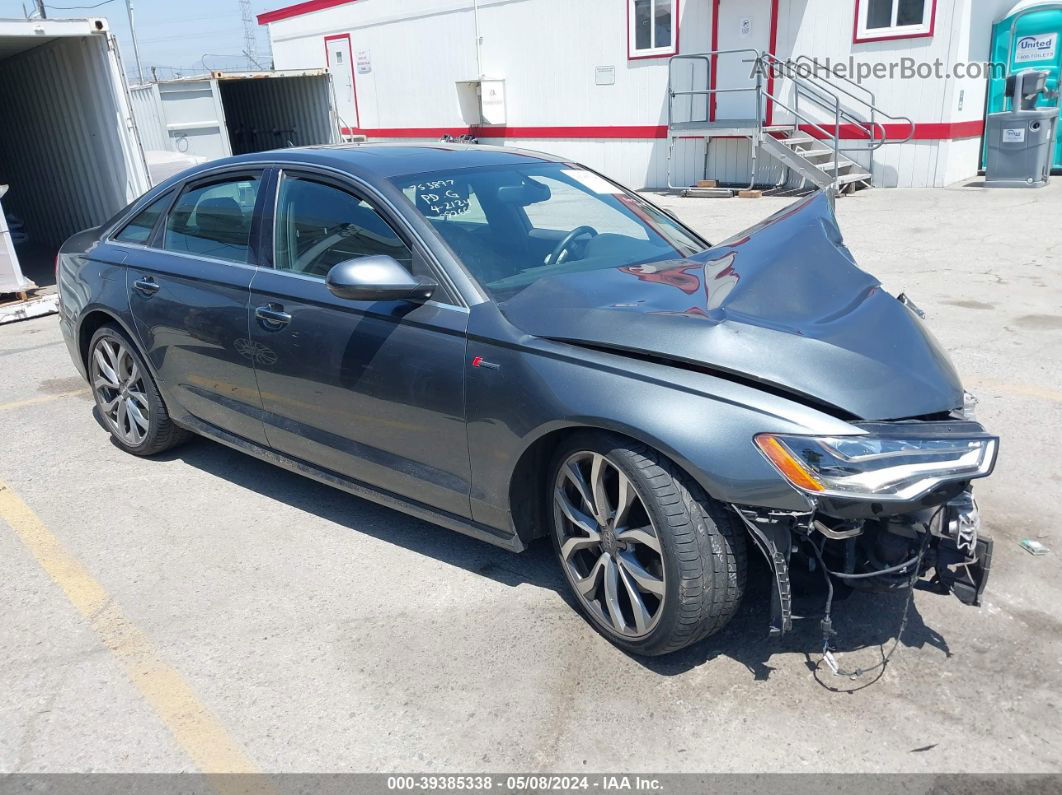 2014 Audi A6 3.0t Premium Plus Gray vin: WAUHGAFC9EN155076