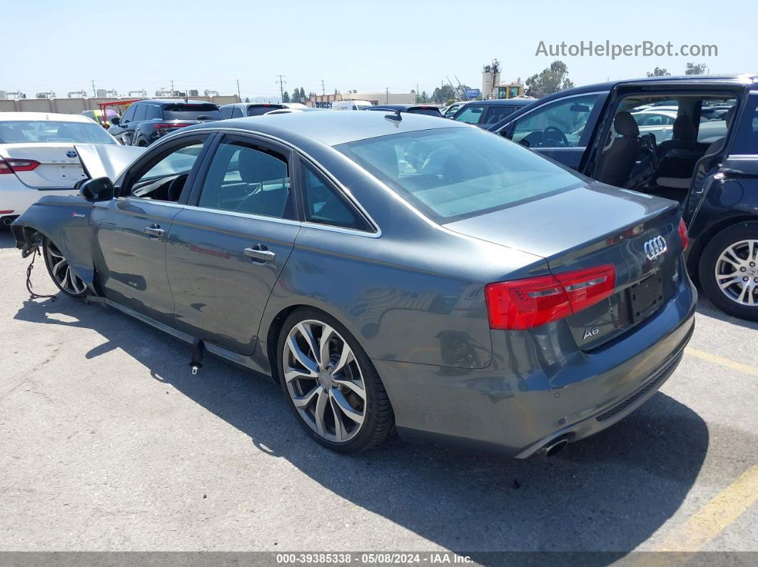 2014 Audi A6 3.0t Premium Plus Gray vin: WAUHGAFC9EN155076