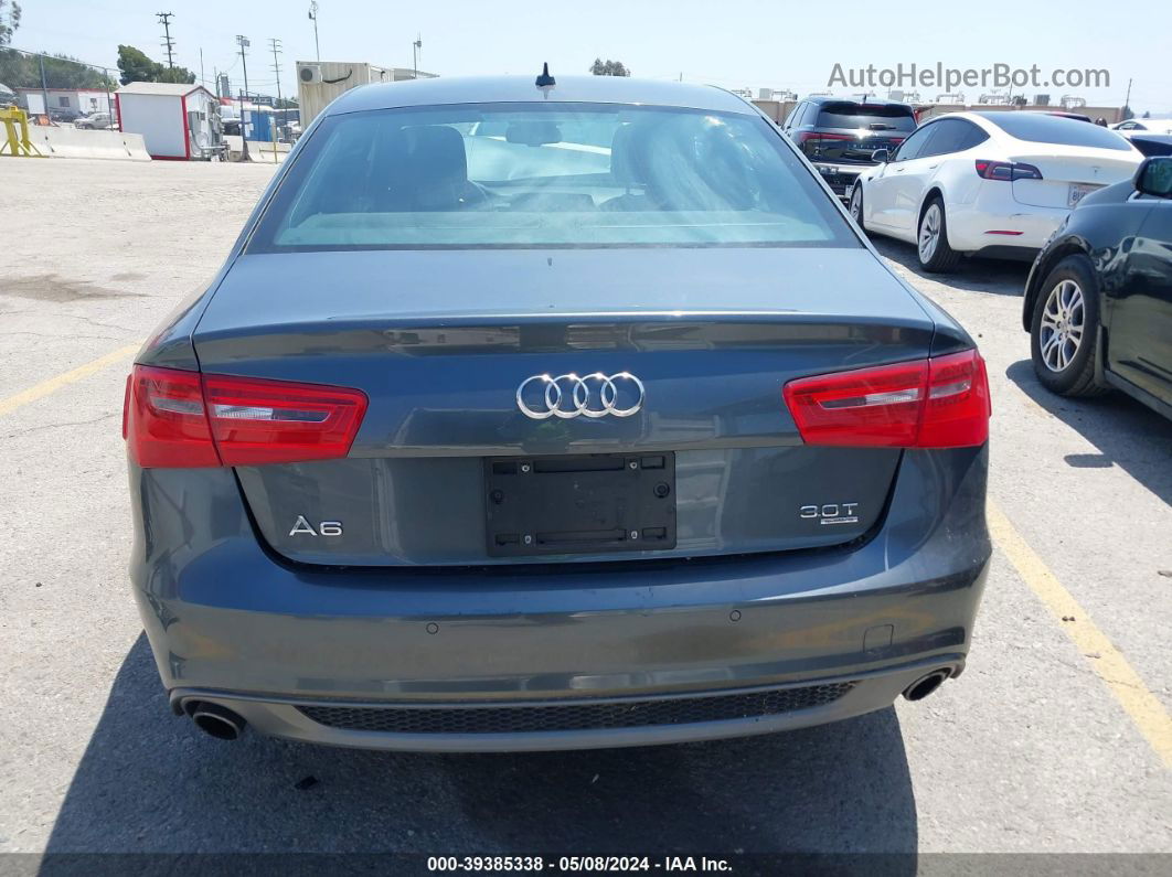 2014 Audi A6 3.0t Premium Plus Gray vin: WAUHGAFC9EN155076