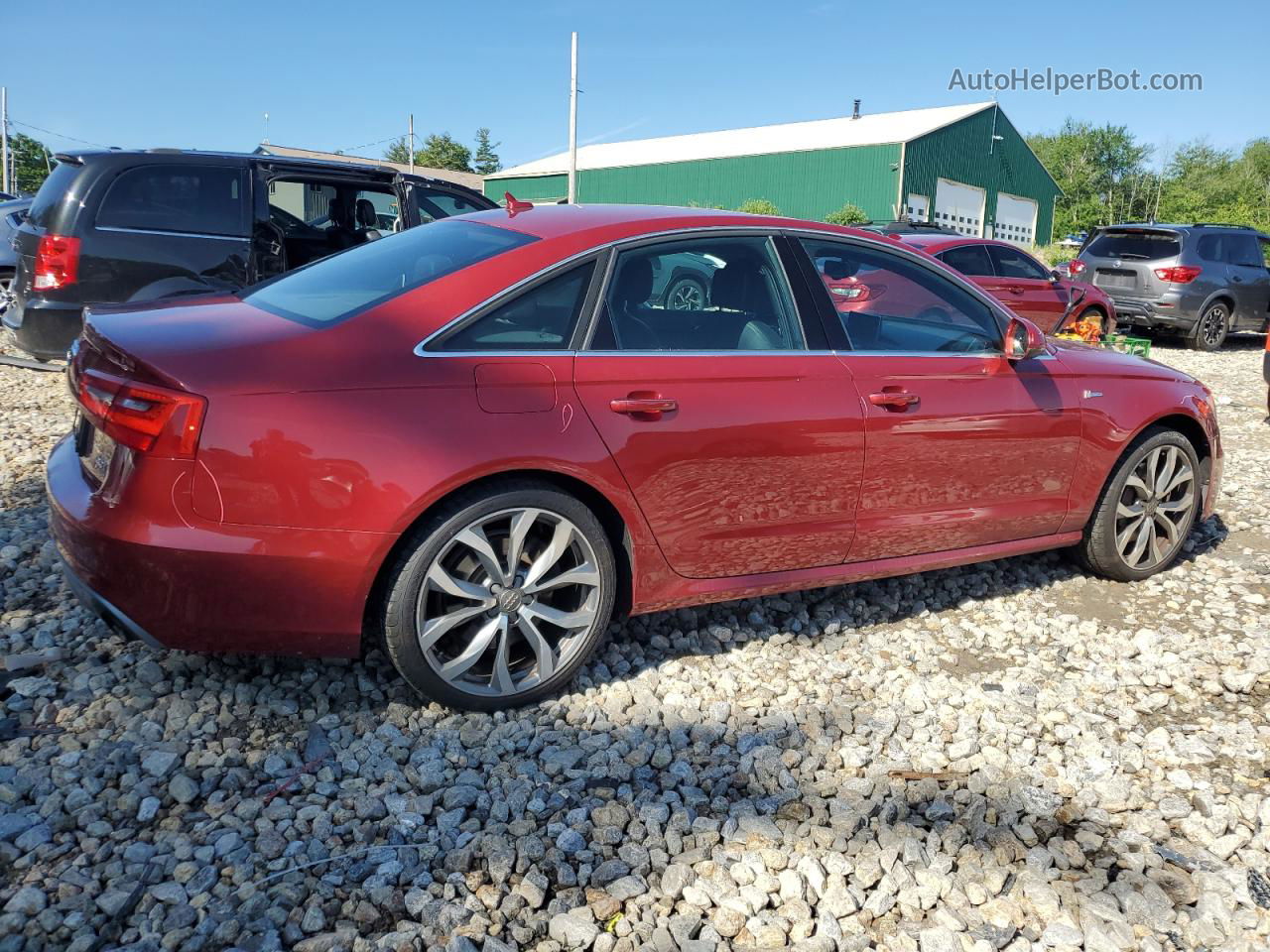 2013 Audi A6 Prestige Красный vin: WAUHGAFCXDN057298