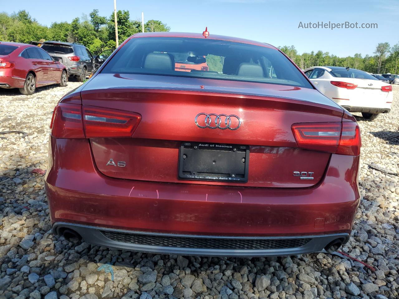 2013 Audi A6 Prestige Red vin: WAUHGAFCXDN057298