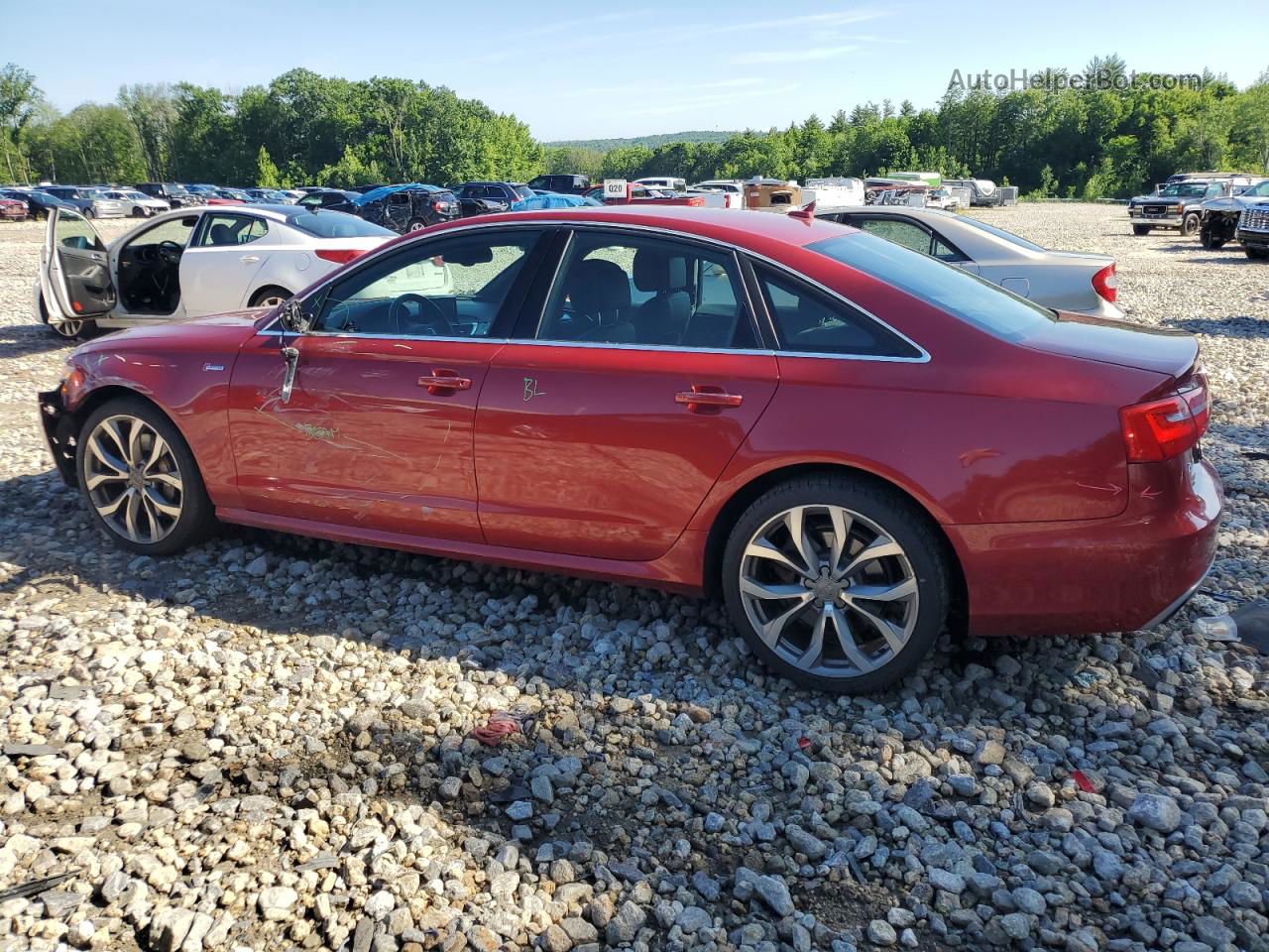 2013 Audi A6 Prestige Red vin: WAUHGAFCXDN057298