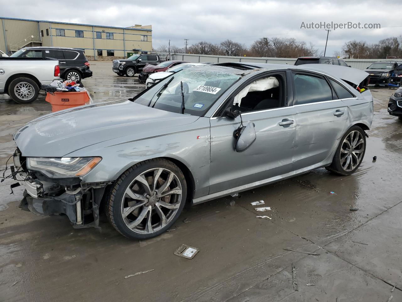 2013 Audi A6 Prestige Серый vin: WAUHGAFCXDN060816