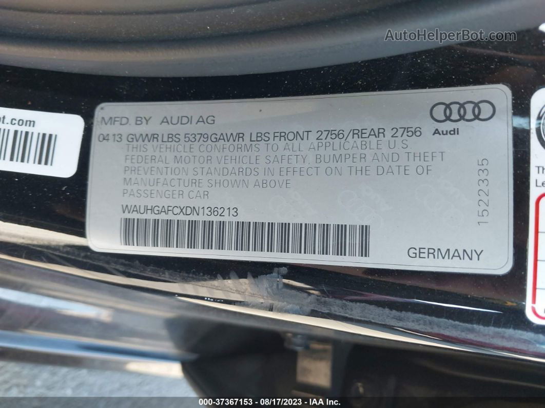 2013 Audi A6 3.0t Prestige Черный vin: WAUHGAFCXDN136213