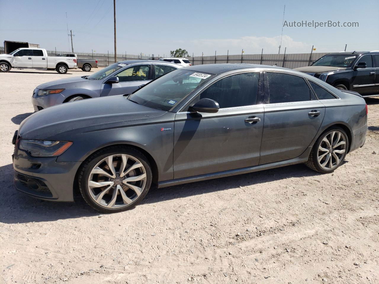 2014 Audi A6 Prestige Серый vin: WAUHGAFCXEN049266