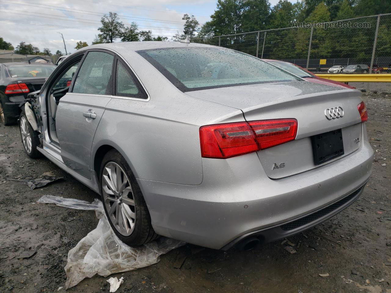 2013 Audi A6 Prestige Серебряный vin: WAUHGBFC6DN084634