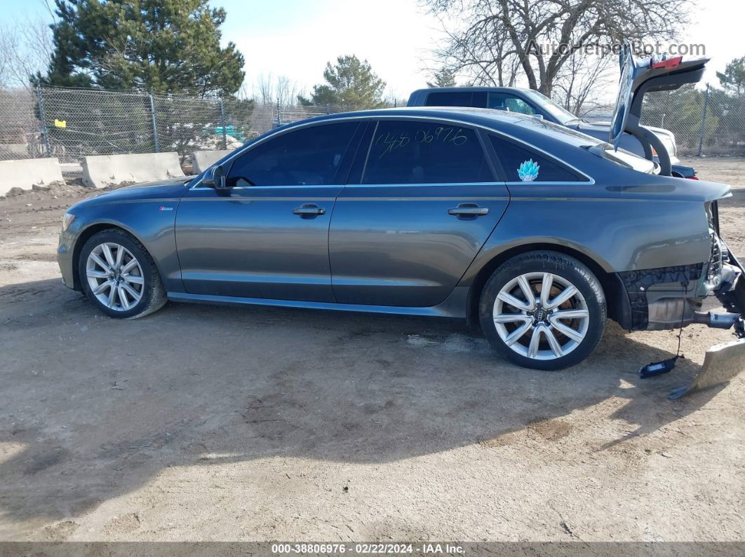 2014 Audi A6 3.0t Premium Plus Gray vin: WAUHGBFC6EN066698