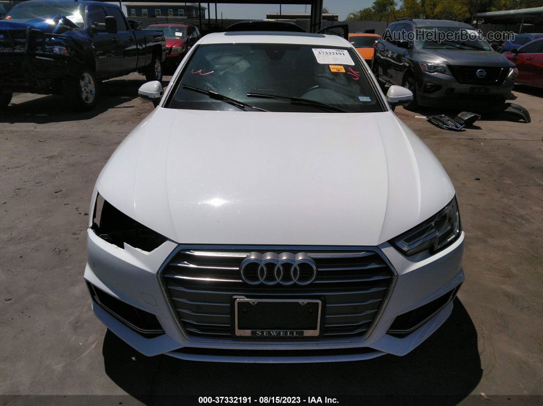 2019 Audi A4 Premium Plus White vin: WAUHMAF40KN011302