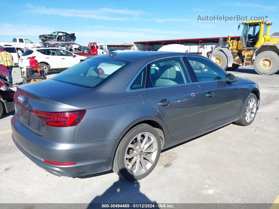 2019 Audi A4 40 Premium Gray vin: WAUHMAF43KA015190