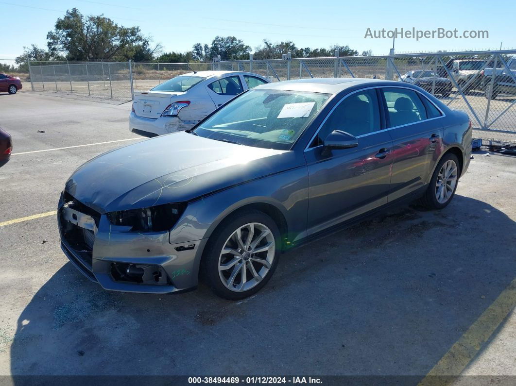 2019 Audi A4 40 Premium Gray vin: WAUHMAF43KA015190