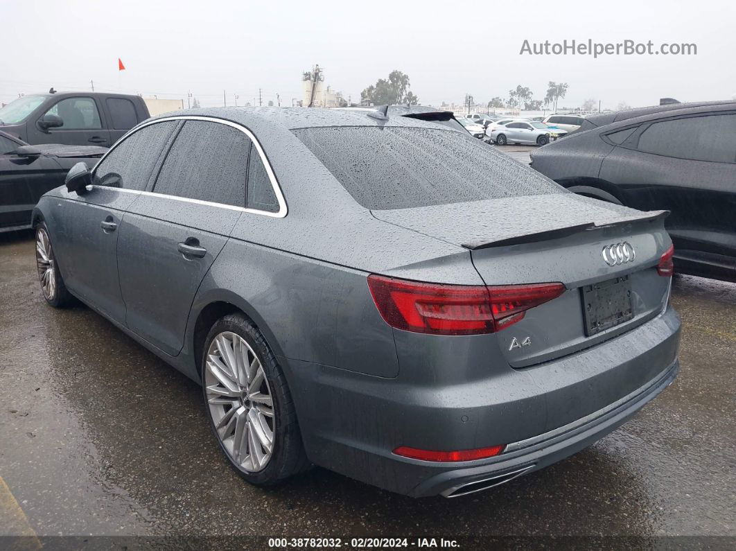 2019 Audi A4 40 Premium Gray vin: WAUHMAF44KA008166