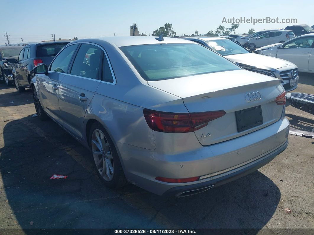 2019 Audi A4 Premium Plus Silver vin: WAUHMAF44KN010153